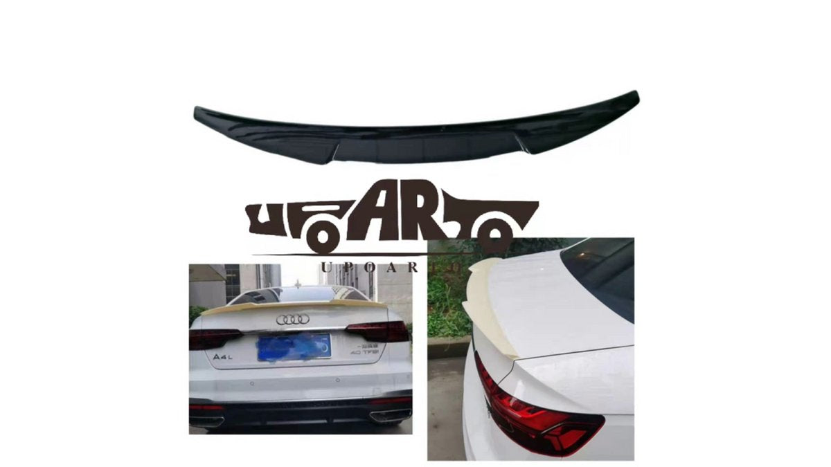 Spoiler lip portbagaj Audi A4 B9, finisaj Gloss Black, tuning exterior - AM-TSPAU0030