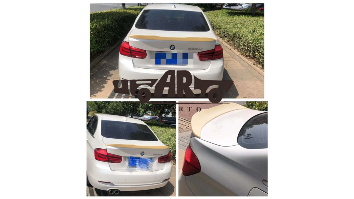 Spoiler lip portbagaj BMW Seria 3 F30, negru lucios (Gloss Black) - AM-TSPBM0028