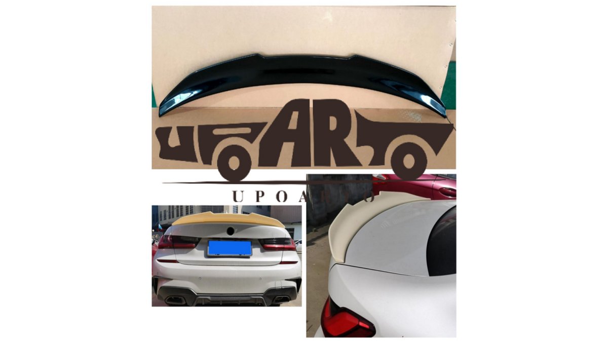 Spoiler lip portbagaj BMW Seria 3 G20, negru lucios (Gloss Black) - AM-TSPBM0032