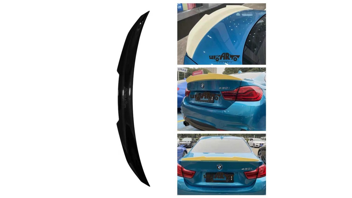 Spoiler lip portbagaj BMW Seria 4 F32, finisaj Gloss Black - AM-TSPBM0059