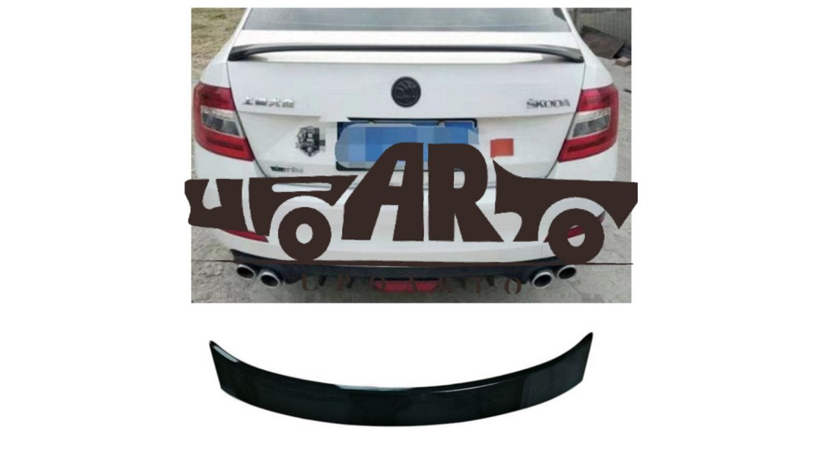 Spoiler lip portbagaj Skoda Octavia 3 (III) Gloss Black, negru lucios - AM-TSPSK0007