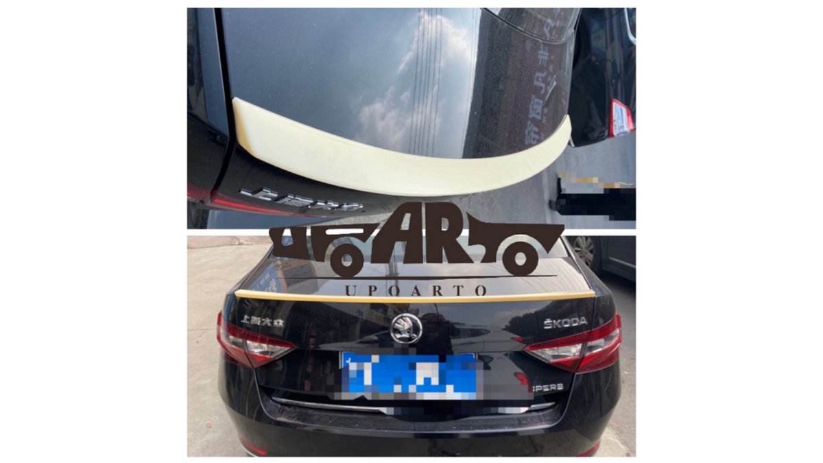 Spoiler lip portbagaj Skoda Superb III, negru lucios (Gloss Black) - AM-TSPSK0002