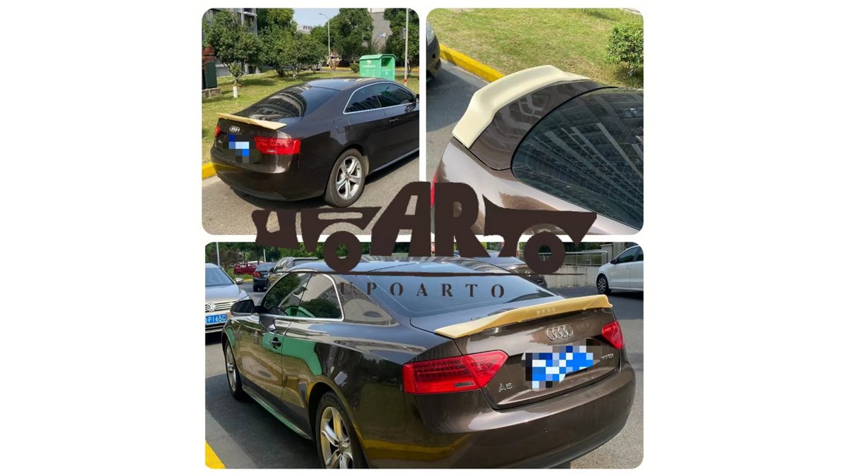 Spoiler portbagaj Audi A5 8T lip negru lucios - AM-TSPAU0040