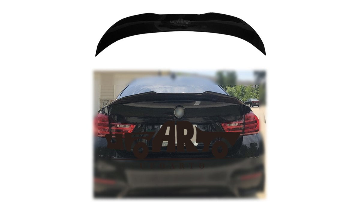 Spoiler portbagaj BMW Seria 5 F10, finisaj Gloss Black, tuning exterior sport - AM-TSPBM0043
