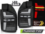 Stopuri FULL LED SEQ NEGRU pentru VW T5 04.03-09 - LDVWO0