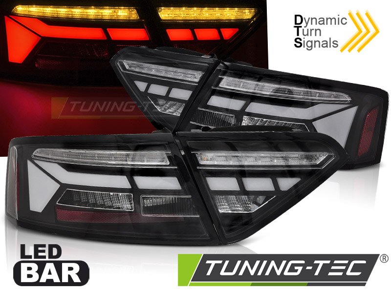 Stopuri LED BAR BLACK SEQ pentru AUDI A5 11-16 - LDAUJ2