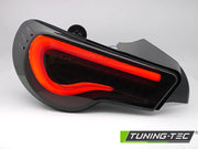 Stopuri LED BAR BLACK SMOKE WHITE SEQ pentru TOYOTA GT86 12-21 - LDTO39
