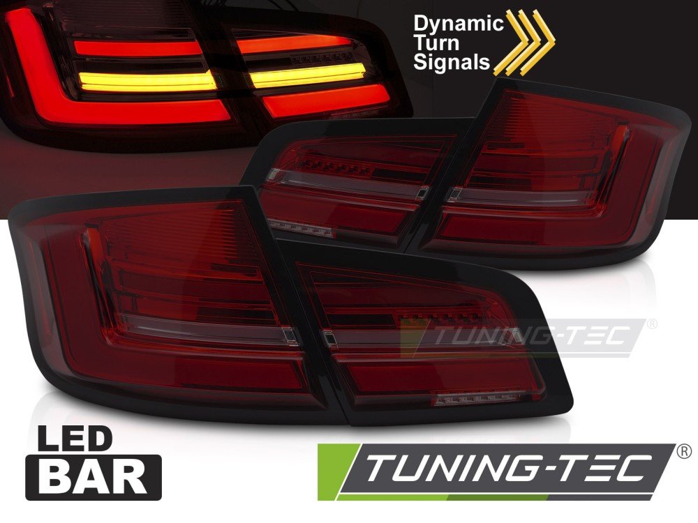 Stopuri LED BAR RED SMOKE SEQ pentru BMW F10 10-13 - LDBMO8