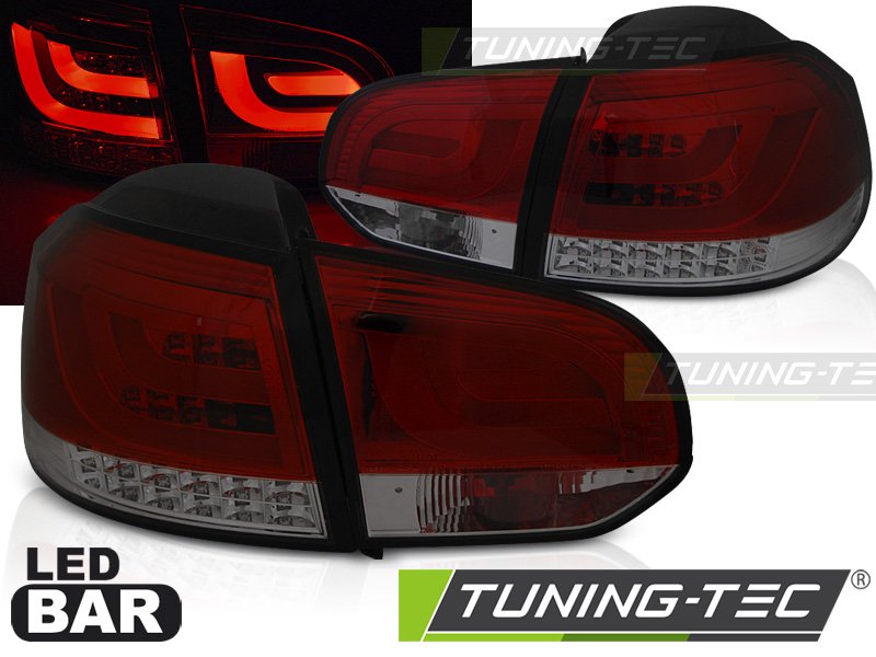 Stopuri LED BAR RED SMOKE Tuning-Tec pentru VW GOLF 6 10.08-12 - LDVWM9