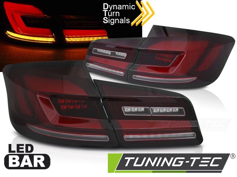 Stopuri LED BAR RED SMOKE pentru BMW F10 10-16 - LDBMJ2