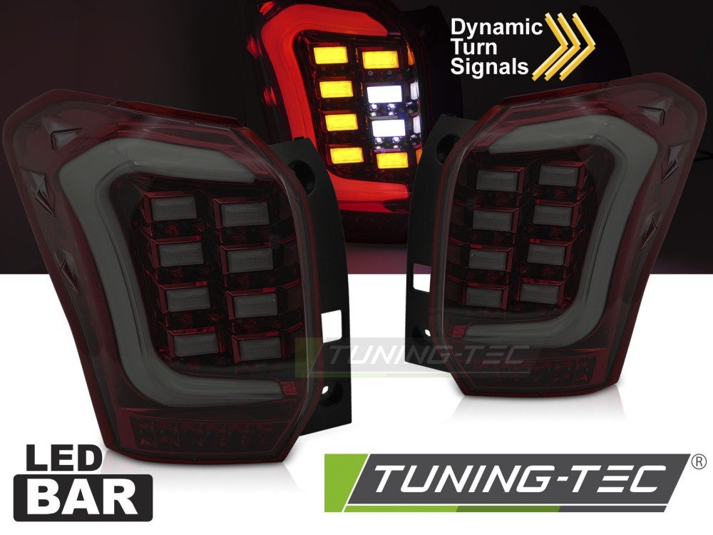 Stopuri LED BAR RED SMOKE pentru SUBARU FORESTER IV 13-18 - LDSU02