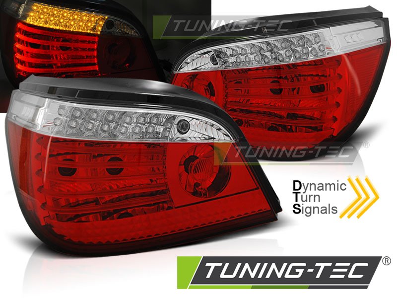 Stopuri LED BAR RED WHITE Tuning-Tec pentru BMW E60 07.03-07 - LDBMG2