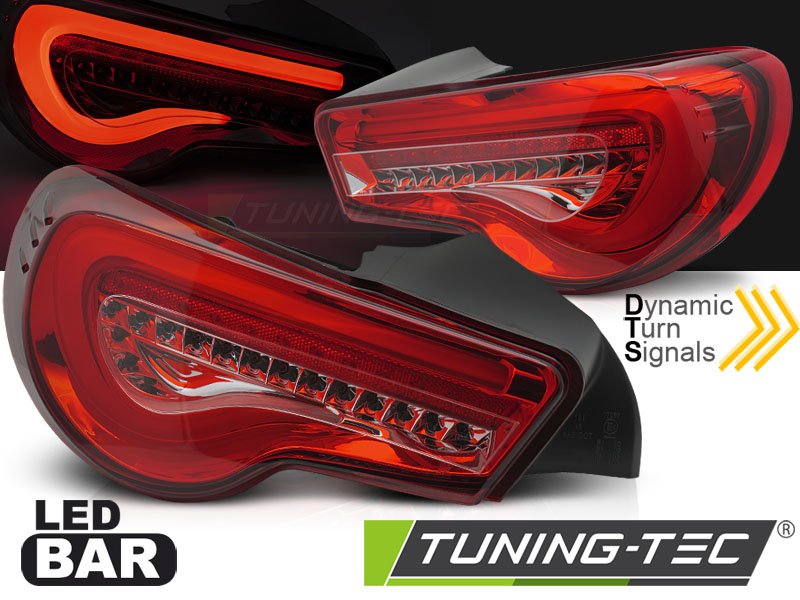 Stopuri LED BAR RED pentru TOYOTA GT86 12-21 - LDTO35