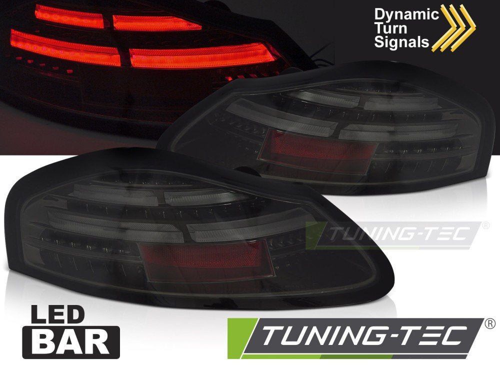 Stopuri LED BAR SMOKE SEQ pentru PORSCHE BOXSTER 986 96-04 - LDPO41