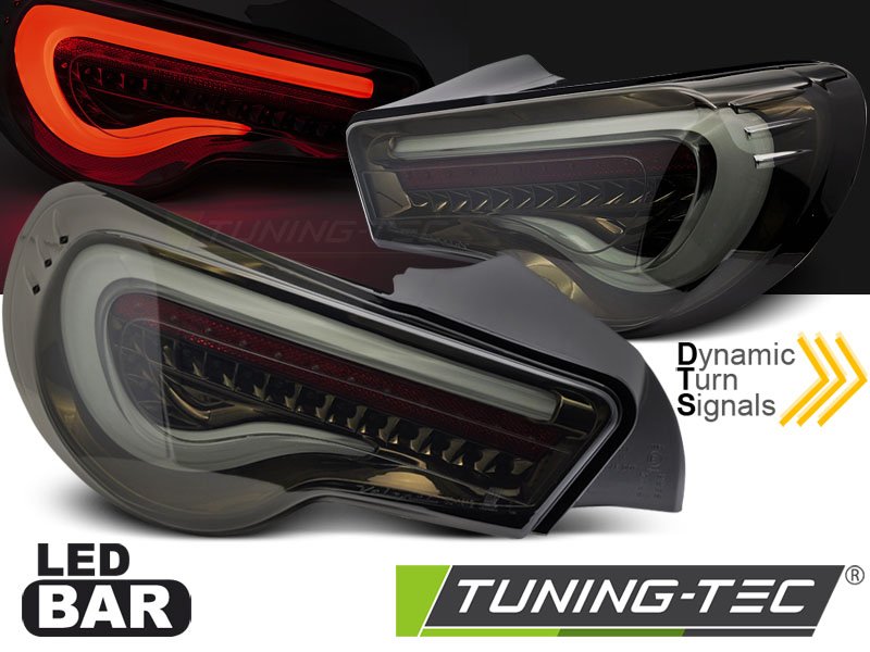 Stopuri LED BAR SMOKE SEQ pentru TOYOTA GT86 12-21 - LDTO37