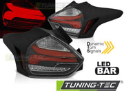 Stopuri LED BLACK RED Tuning-Tec pentru FORD FOCUS 3 15-18 HATCHBACK - LDFO69