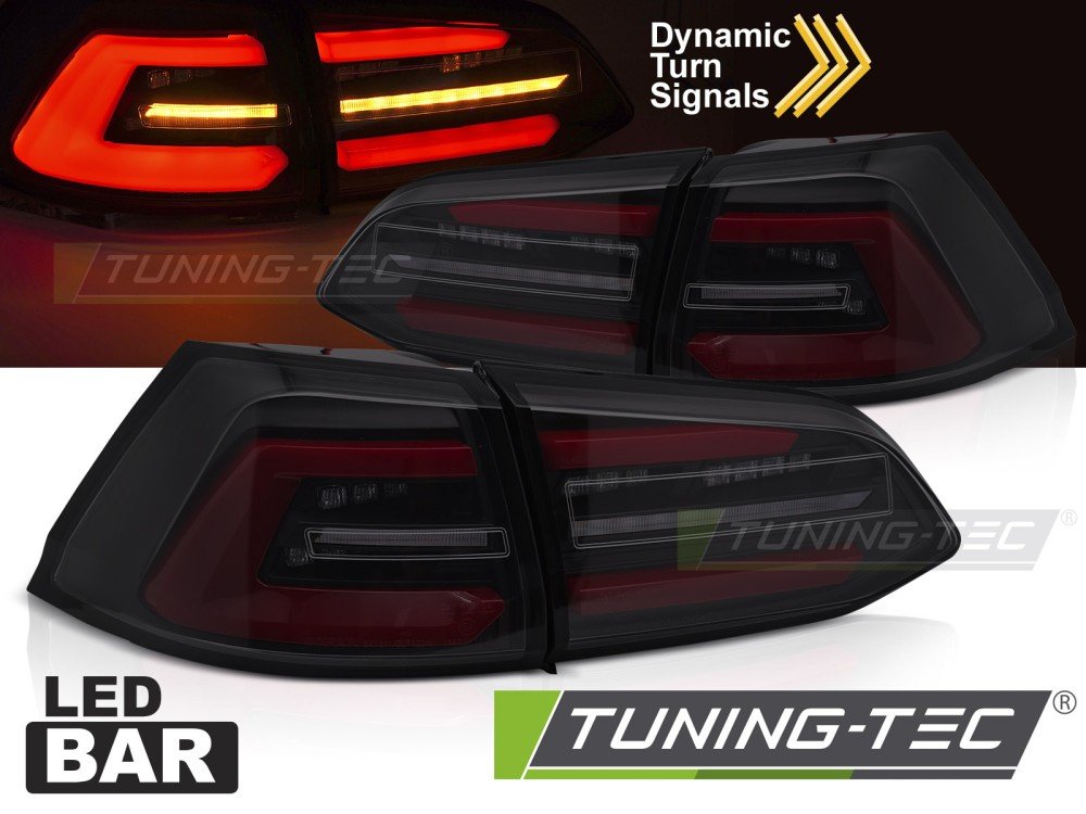 Stopuri LED BLACK SMOKE W/REDSEQ pentru VW GOLF 7 17-19 SW - LDVWT9