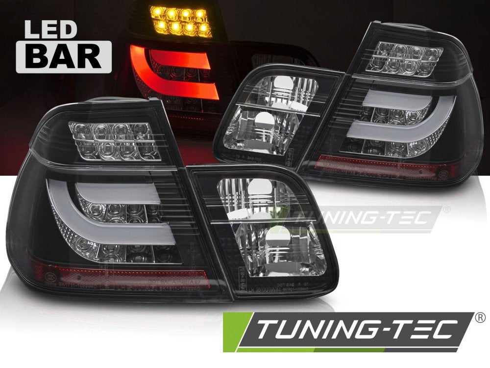 Stopuri LED NEGRU pentru BMW E46 98-01 SEDAN - LDBMN7