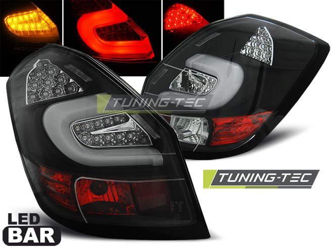 Stopuri LED Negru Ros pentru Skoda Fabia II 07-06.14 KOMBI, Tuning-Tec - LDSK09