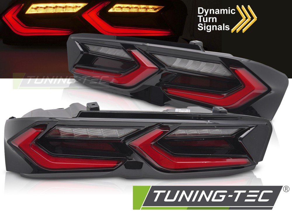 Stopuri LED RED BLACK pentru CHEVROLET CAMARO 19-23 - LDCT09