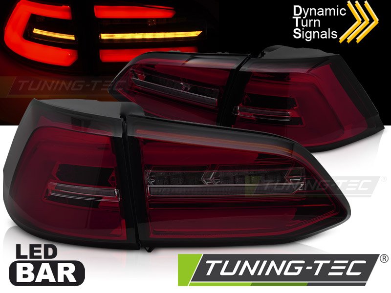 Stopuri LED RED SMOKE SEQ pentru VW GOLF 7 13-17 SW - LDVWS6