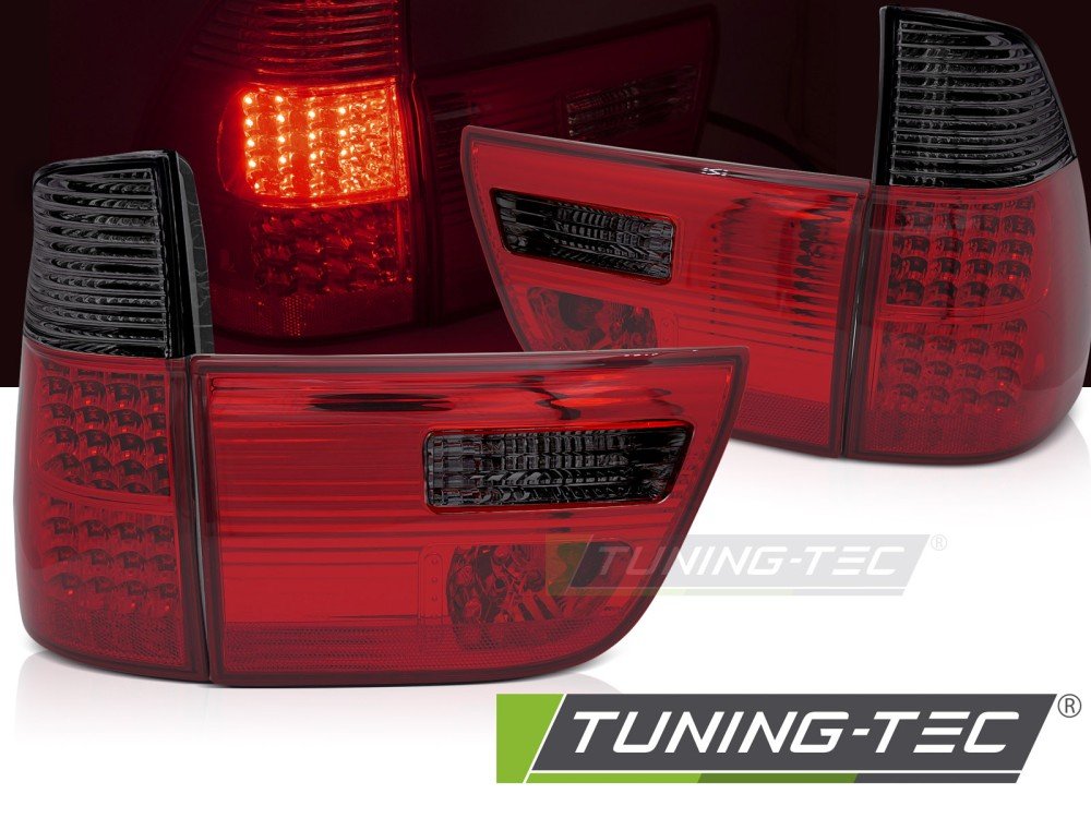 Stopuri LED RED SMOKE pentru BMW X5 E53 09.99-10.03 - LDBMM9