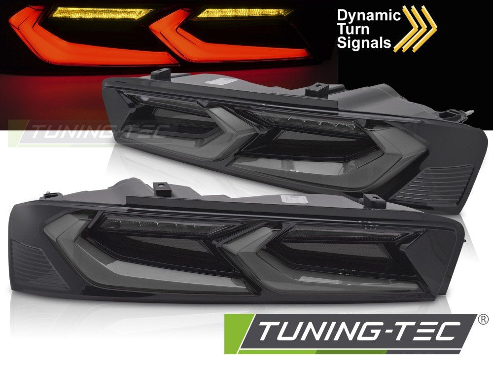 Stopuri LED SMOKE BLACK pentru CHEVROLET CAMARO 16-18 - LDCT08