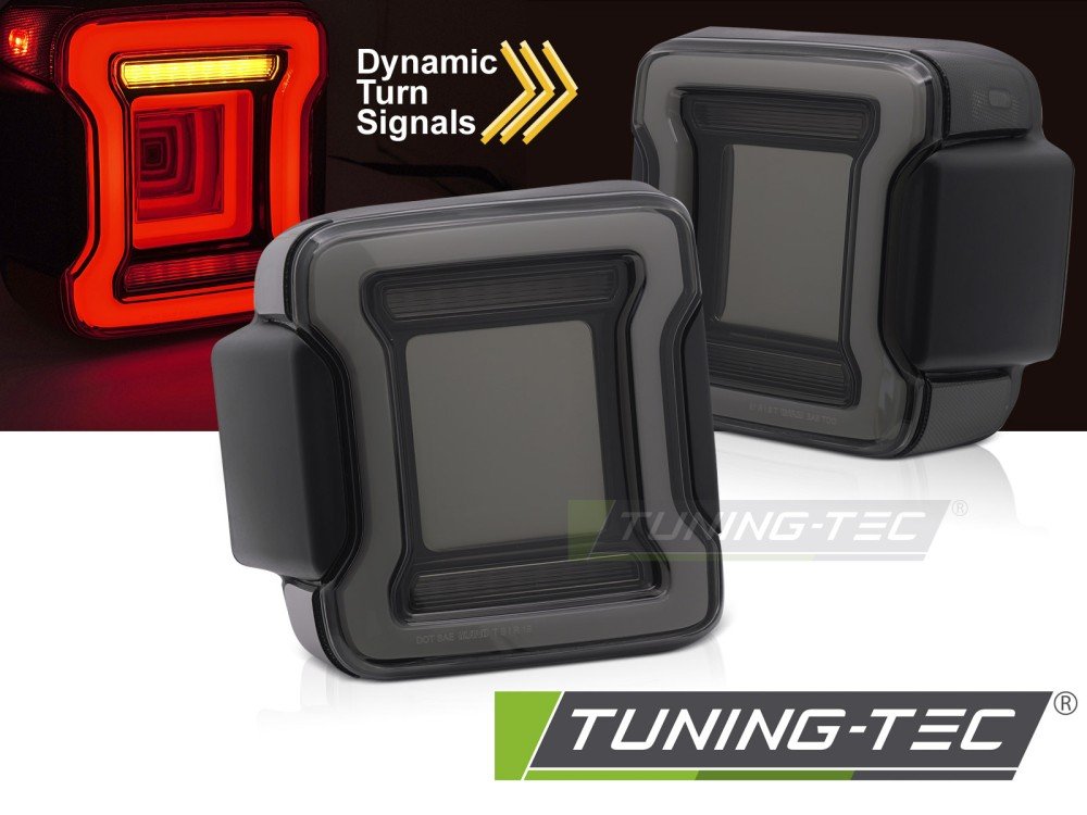 Stopuri LED SMOKE pentru CHRYSLER JEEP WRANGLER JL 18-23 - LDCH35
