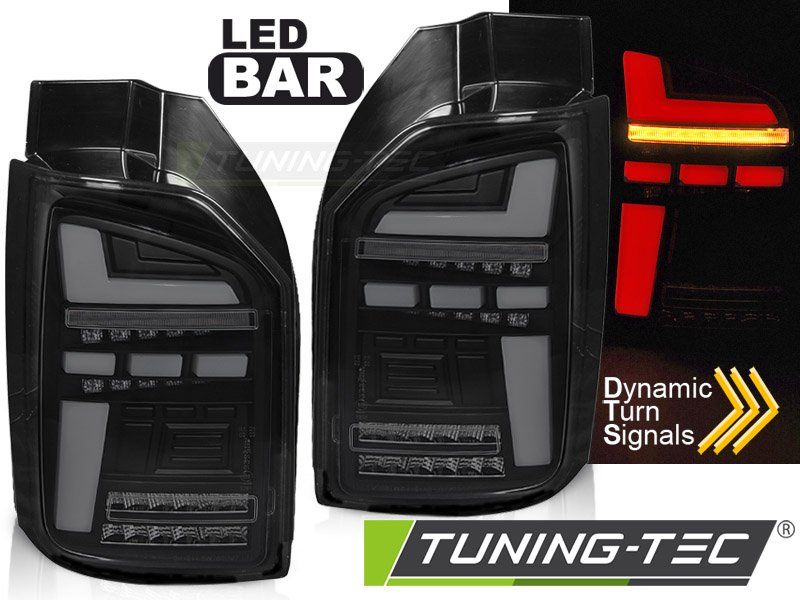 Stopuri OEM LED SEQ NEGRU pentru VW T6, T6.1 15-24 - LDVWR5