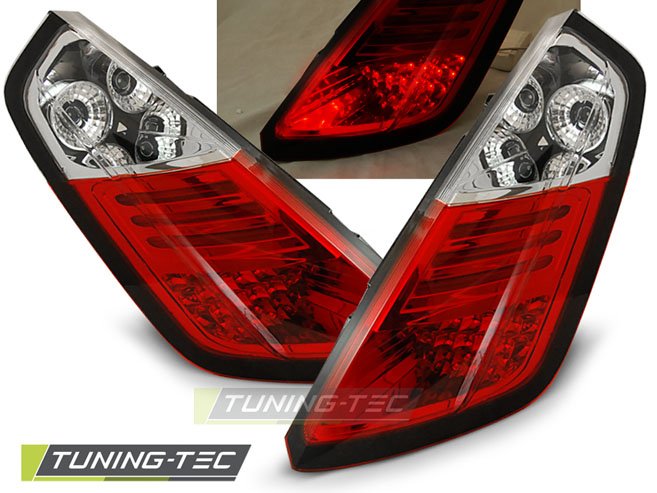 Stopuri Rosu Alba pentru Fiat Grande Punto 09.05-09 LED Tuning-Tec - LDFI02