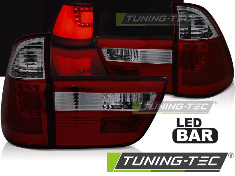 Stopuri cu LED BAR RED SMOKE Tuning-Tec pentru BMW X5 E53 09.99-10.03 - LDBMI7