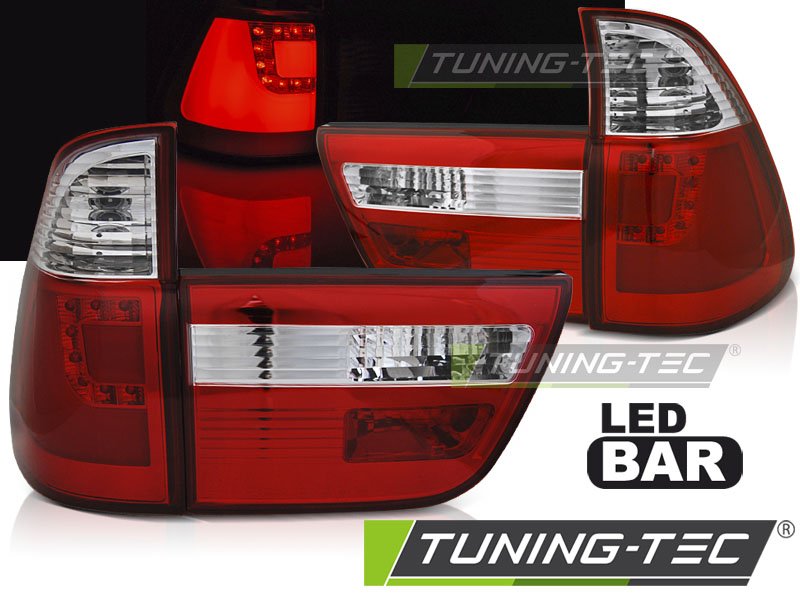Stopuri cu LED BAR RED WHITE Tuning-Tec pentru BMW X5 E53 09.99-10.03 - LDBMI6
