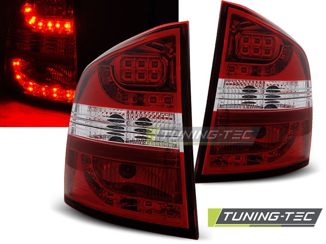 Stopuri pentru Skoda Octavia II Kombi 04-12 Rosu Alb Tuning-Tec - LDSK03