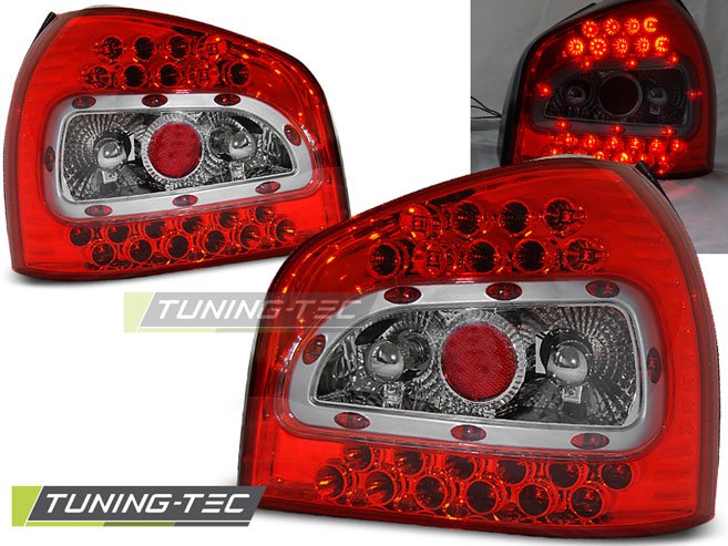 Stopuri rosu-alb cu led pentru Audi A3 1996.08-2000.08 Tuning-Tec - LDAU18
