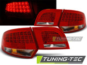 Stopuri rosu-alb cu led pentru Audi A3 2004-2008 Tuning-Tec - LDAU90