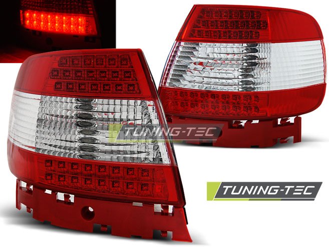 Stopuri rosu-alb pentru Audi A4 11.1994-09.2000 Tuning-Tec - LDAU81