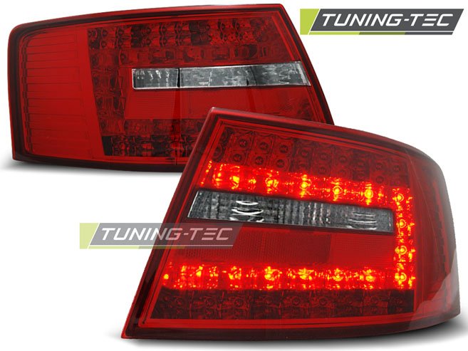 Stopuri rosu-alb pentru Audi A6 04.2004-2008 Tuning-Tec - LDAU73