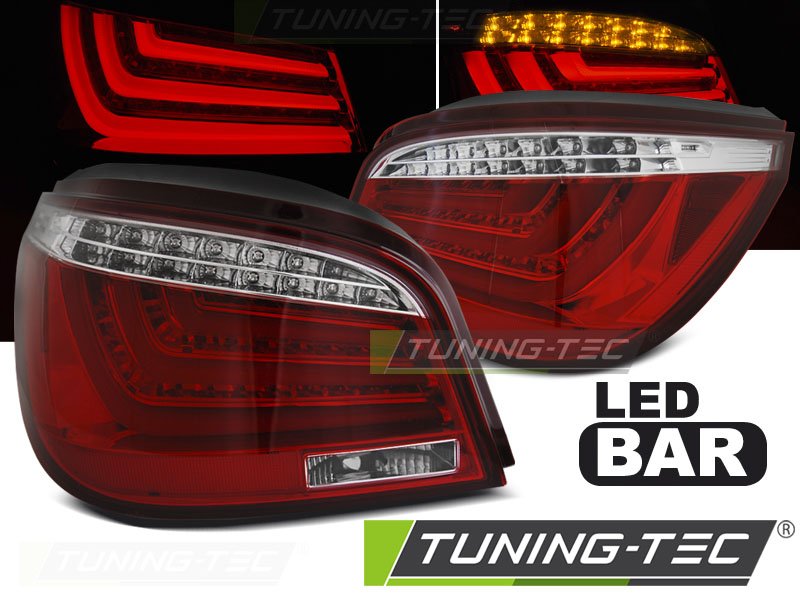 Stopuri rosu-alb pentru BMW E60 07.2003-02.2007 Tuning-Tec - LDBME8