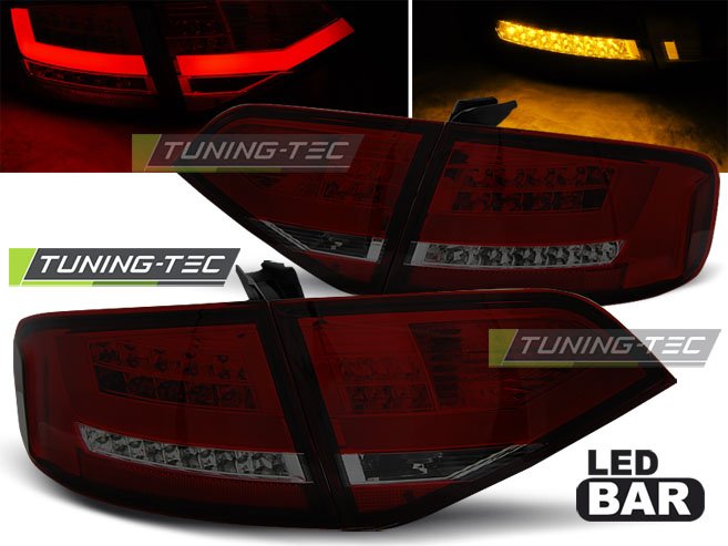 Stopuri rosu fumurii pentru Audi A4 2008-2011. Tuning-Tec - LDAU98