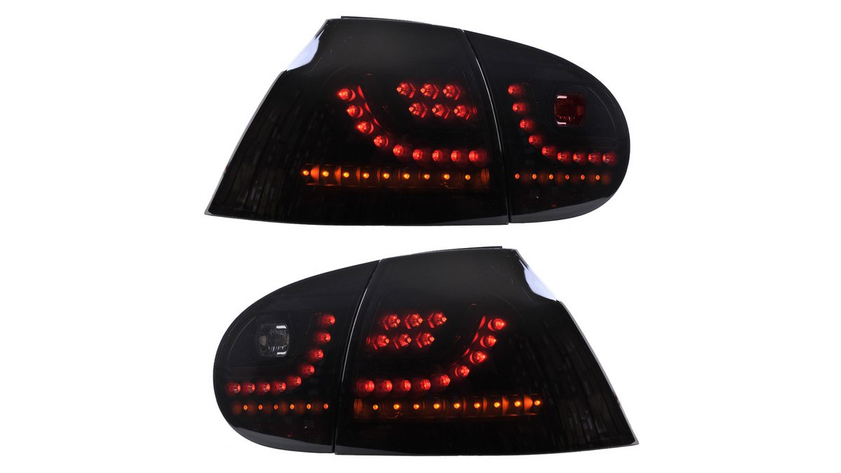 Stopuri spate LED fumurii negre Volkswagen Golf 5 - AM-TLIWW0019