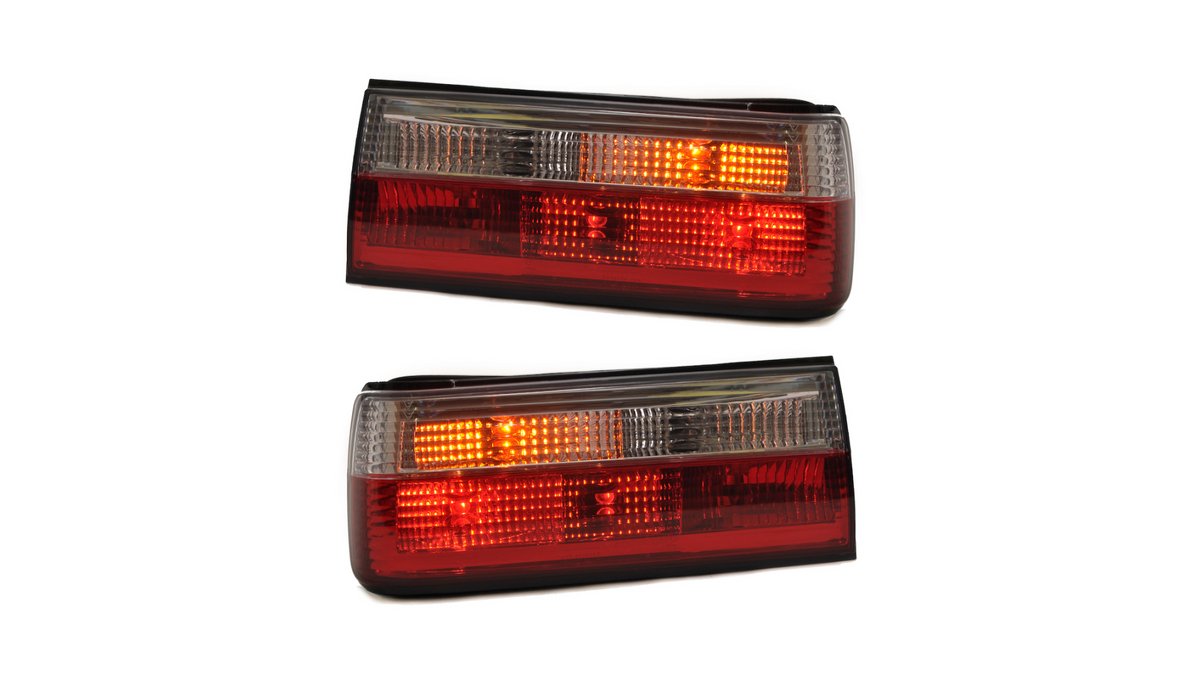 Stopuri spate cristal rosii clare BMW Seria 3 E30 Facelift - AM-TLIBM0030