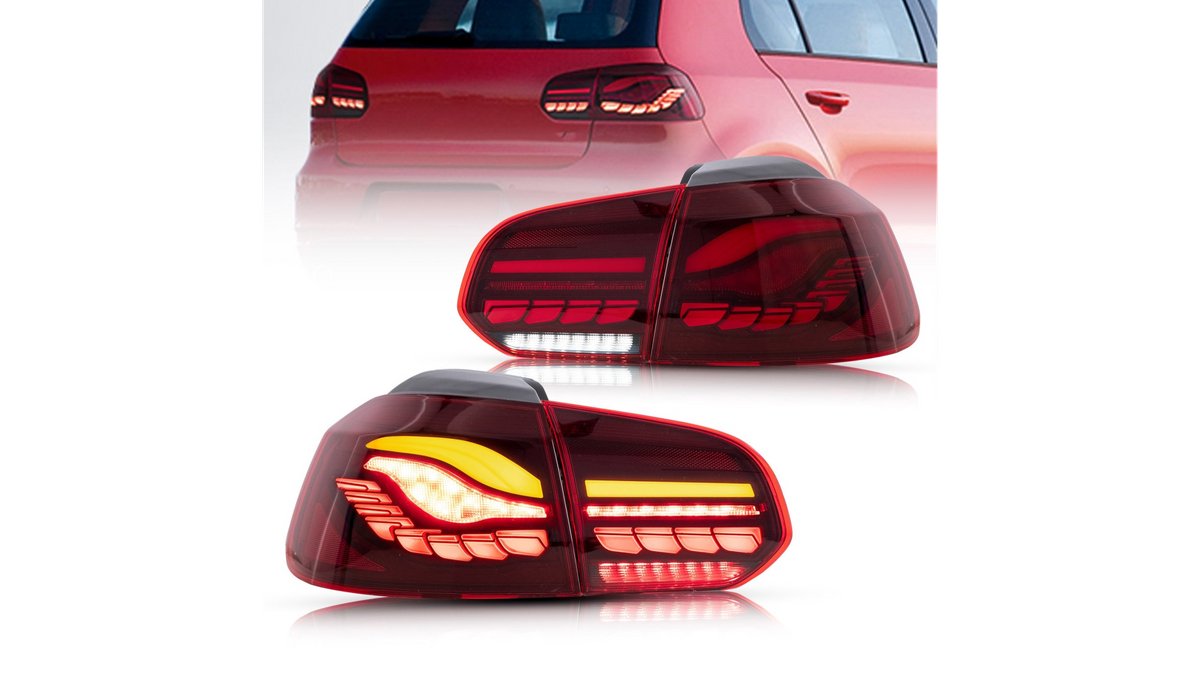 Stopuri spate dinamice LED rosii pentru Volkswagen Golf VI - AM-TLIWW0015