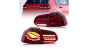 Stopuri spate dinamice LED rosii pentru Volkswagen Golf VI - AM-TLIWW0015