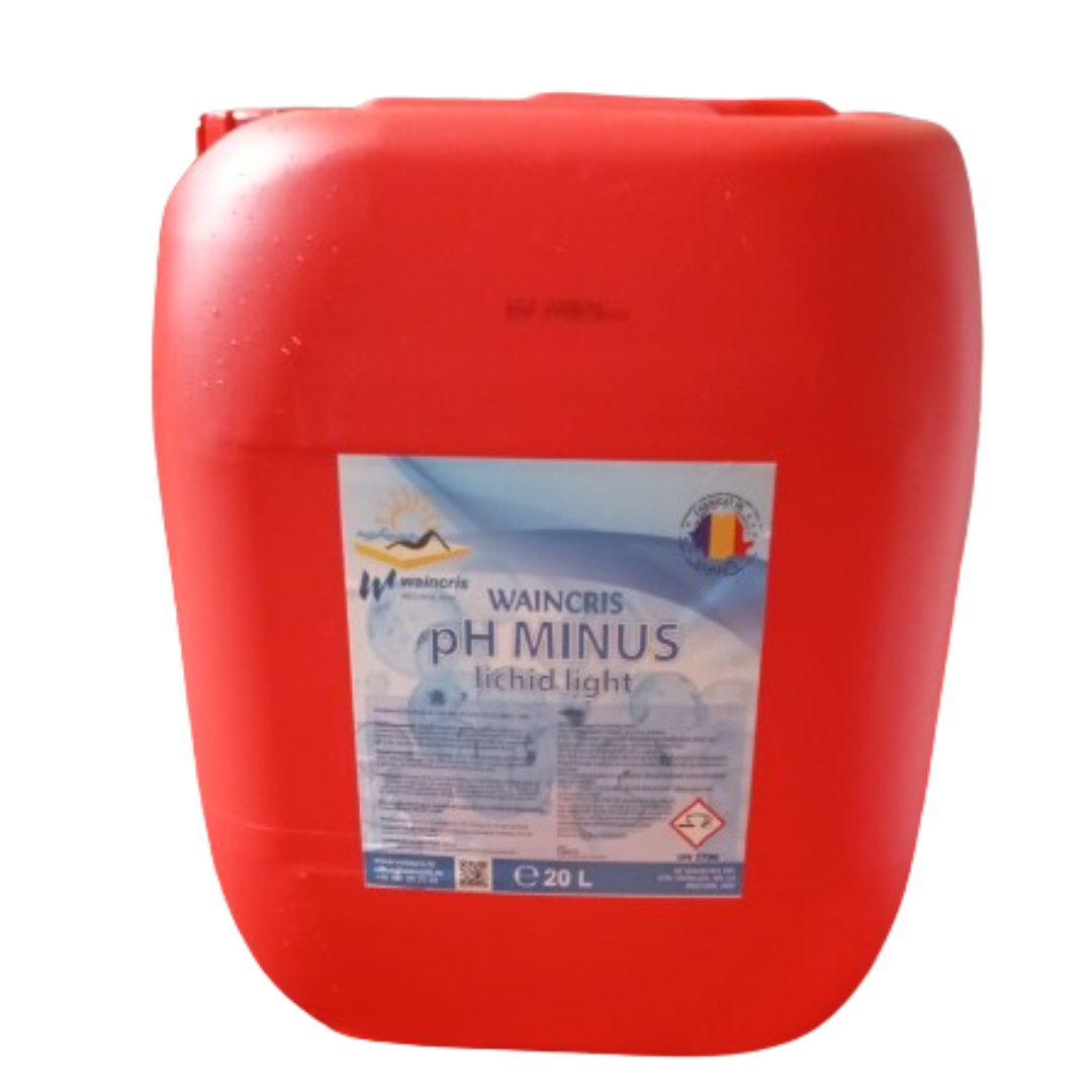 Corector lichid pH minus light, regulator pH minus piscine Waincris 20 litri