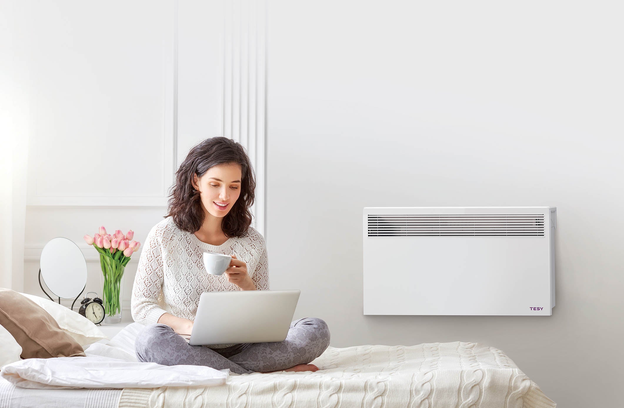 Convector electric de perete TESY LivEco CN 051 050 EI CLOUD W, 500W,