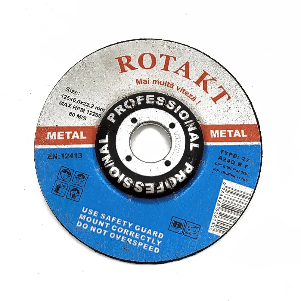 Cumpara DISC ABRAZIV POLIZARE METAL DEGAJAT 125X6X22.2 de la Mesterul Minune