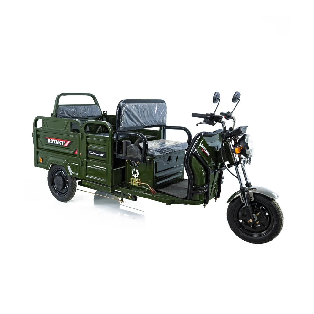 Cumpara Triciclu Electric Rotakt Courier Motor 2000W 25 km/h Autonomie pana la 79 km Baterie plumb-acid 72V 32Ah Greutate maximă admisa 478kg, Fără permis de la Mesterul Minune