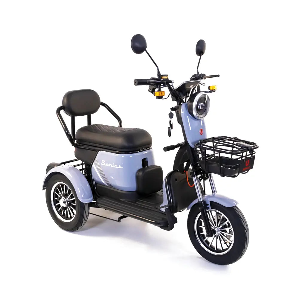 Cumpara Triciclu Electric Rotakt Senior Motor 1000W Viteză 25 km/h Autonomie pana la 62 km Baterie plumb-acid 60V 20Ah Greutate maximă 187 kg, Fără permis de la Mesterul Minune