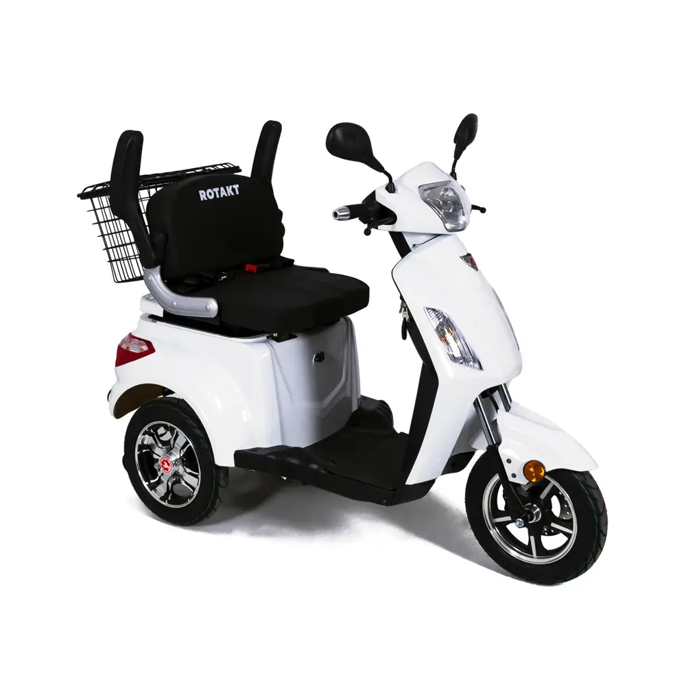 Cumpara Triciclu Electric Rotakt Voyager Motor 1000W, Viteză 25 km/h Autonomie de până la 49 km Baterie plumb-acid 60V 20Ah Greutate maximă 199kg, Fără permis de la Mesterul Minune
