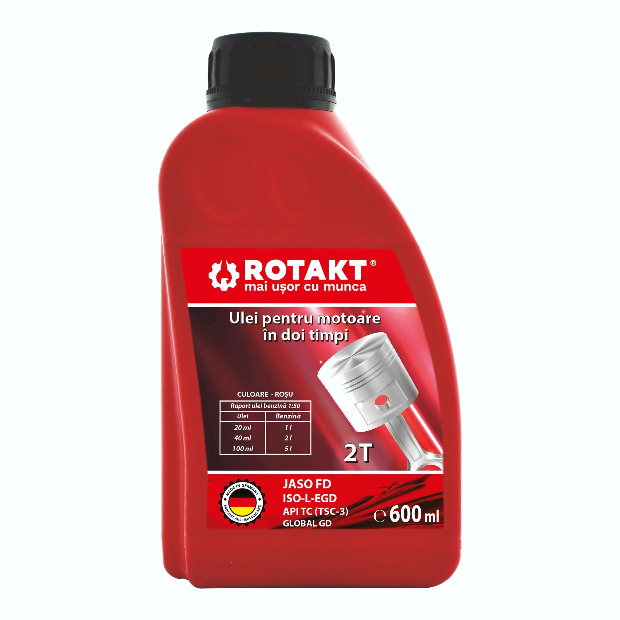 Cumpara Ulei rosu pentru motoare in 2T ROTAKT 0.600 L de la Mesterul Minune